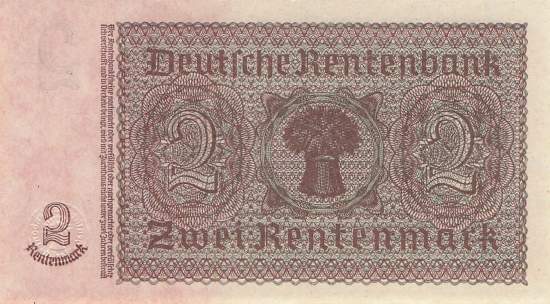 2 Rentenmark 1937